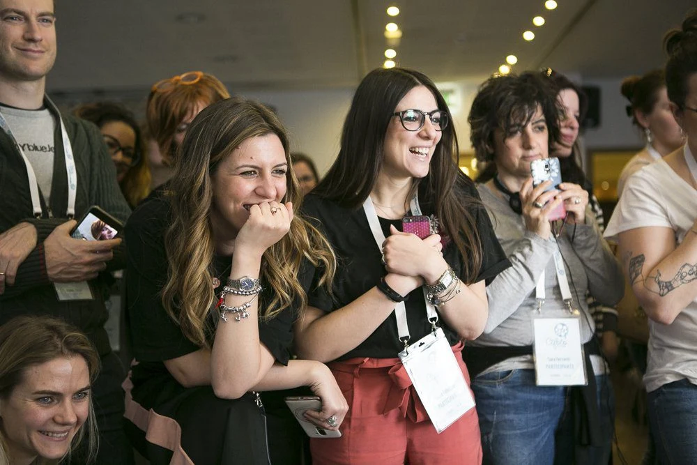 Pubblico sorridente durante la convention CiFoto 2018